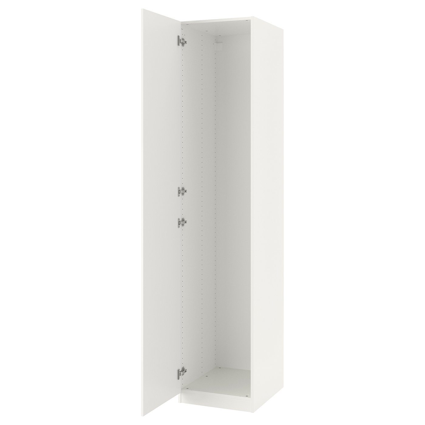 Møbelmontering PAX / FARDAL Garderobe m 1 dør, hvid/højglans/hvid, 50x60x236 cm