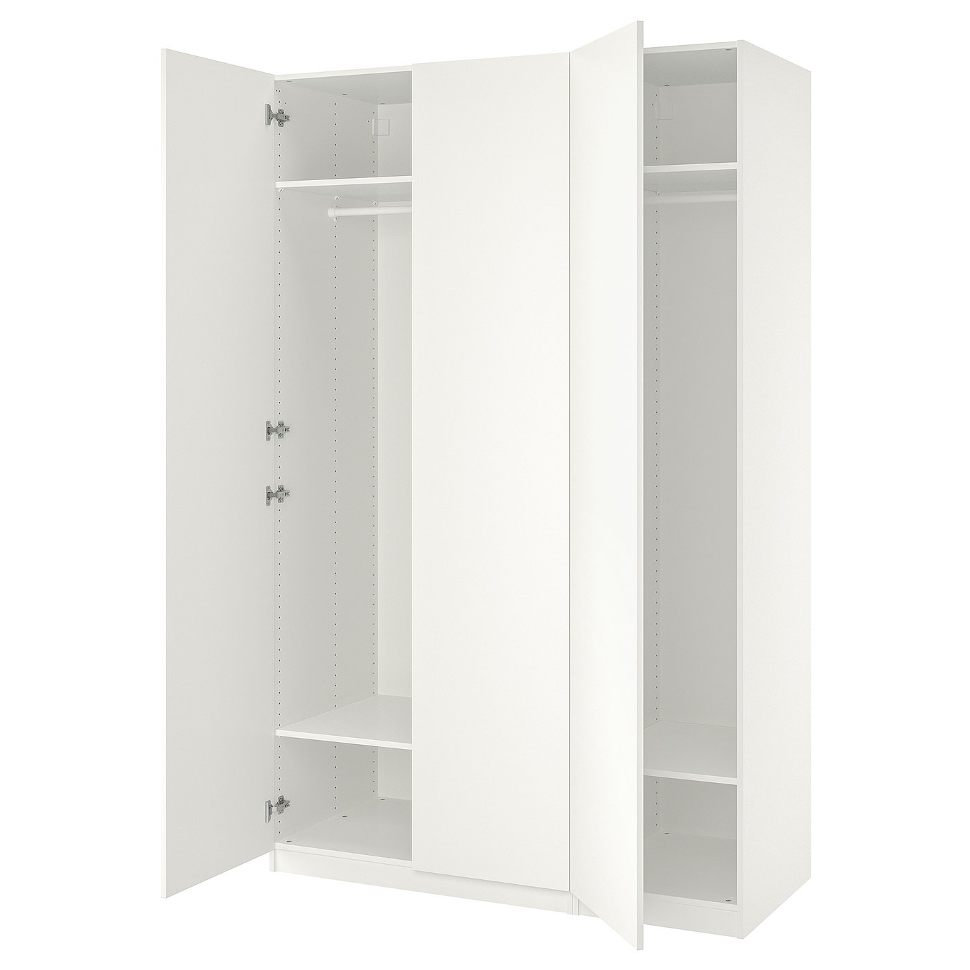 Møbelmontering PAX / FORSAND Garderobeskab, hvid/hvid, 150x60x236 cm