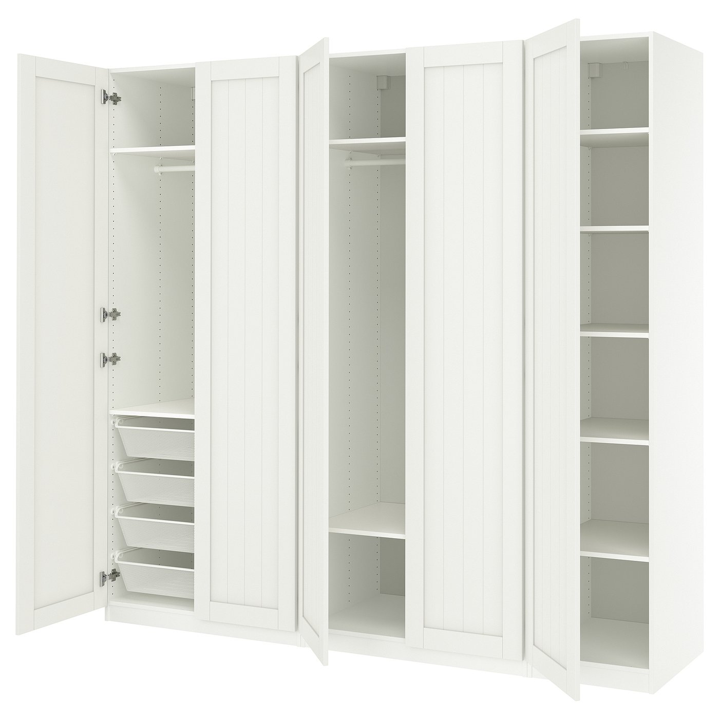 Møbelmontering PAX / GULLABERG Garderobekombination, hvid/hvid, 250x60x236 cm