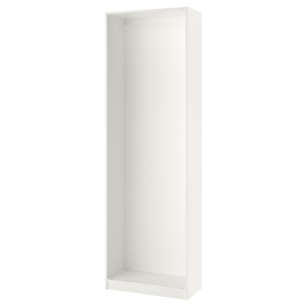 Ikea PAX garderobeskab - hvid, modulært design, justerbare fødder