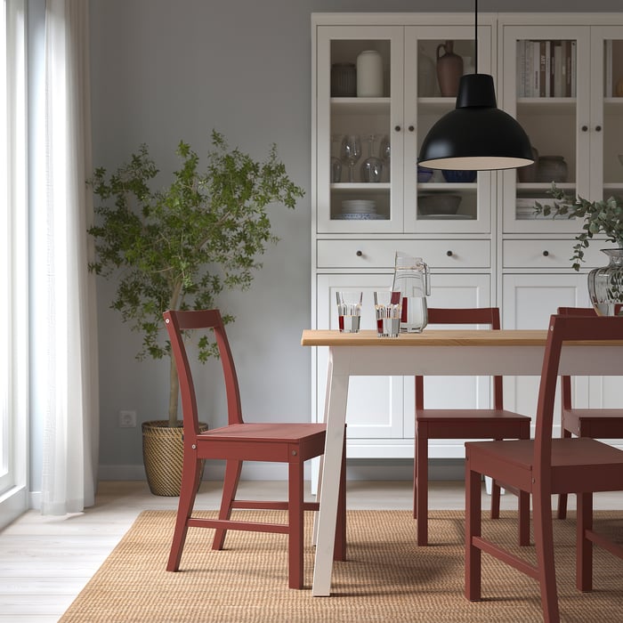 PINNTORP stol, rød bejdse - IKEA