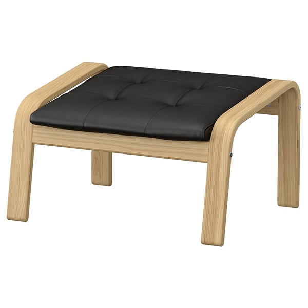 POÄNG Taburet, eg/Grann sort
