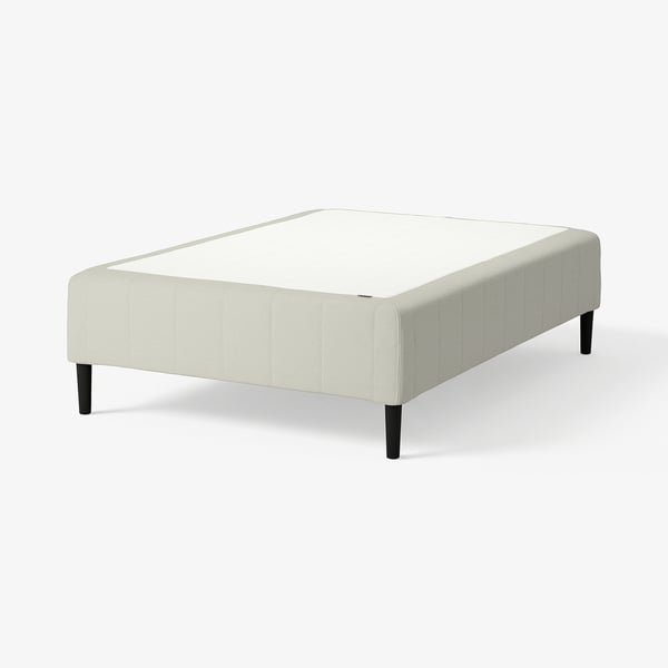 RÅHOLMAR Boxmadras med pocketfjedre, 5 zoner, inkl. ben fast/Knisa lys beige, 140x200 cm