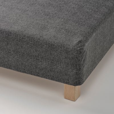 RANDÅSEN Boxmadras med bonnellfjedre, medium/Bremanger grå, 90x200x23 cm