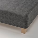 RANDÅSEN Underseng med bonnellfjedre, medium/Bremanger grå, 90x200x23 cm