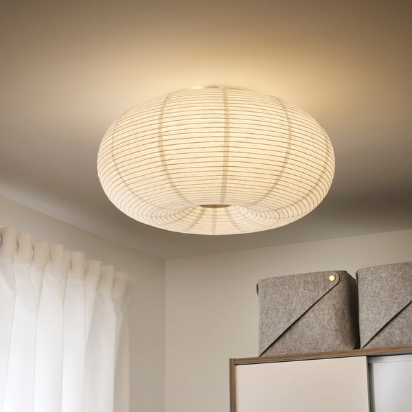 RISBYN LED-loftlampe, hvid, 50 cm - IKEA