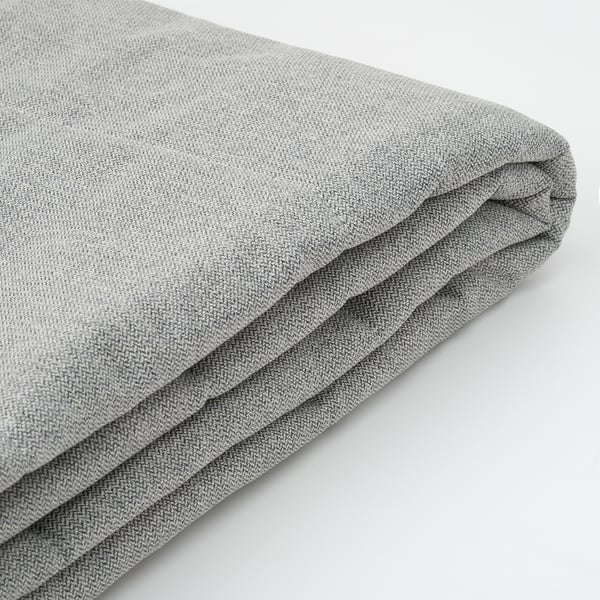 RISHÖJDEN Boxmadras med pocketfjedre, 7 zoner, inkl. ben og sengegavl medium/Tibbleby beige/grå, 180x200 cm