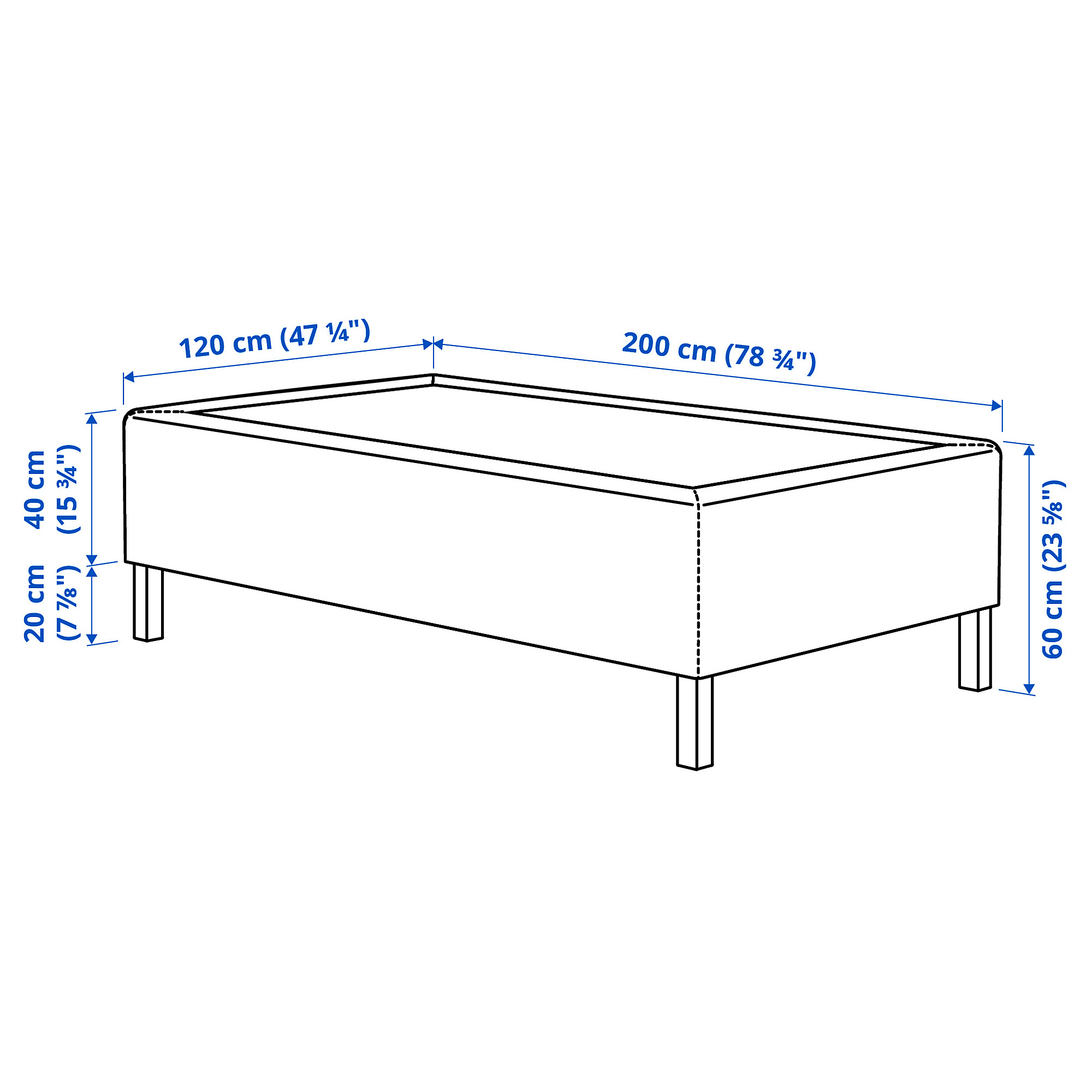 RISHÖJDEN Boxmadras med pocketfjedre, 7 zoner