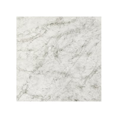 RUNSBÄCK vægpanel, slankt hvidt marmormønster, rektangulært, højtryks porcelænsdesign.