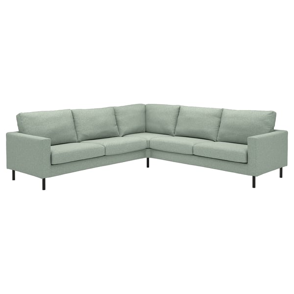 SALTSJÖBADEN Hjørnesofa 4-pers., Gunnared lysegrøn