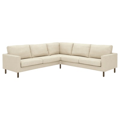 SALTSJÖBADEN Hjørnesofa 4-pers., Vittangi lys beige/hvid