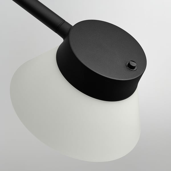 SAMBORD Skrivebordslampe, sort/hvid