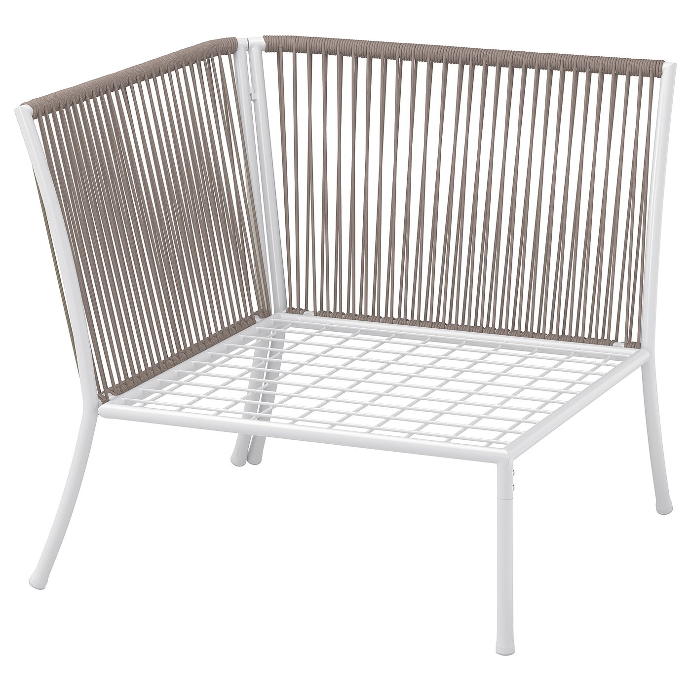 Møbelmontering SEGERÖN Hjørnesektion, ude, hvid/beige