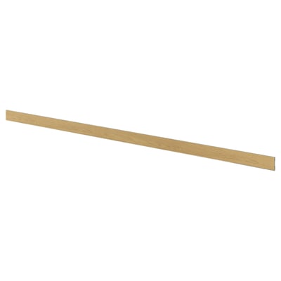 SINARP træsokkel, beige, rektangulær, glat overflade.