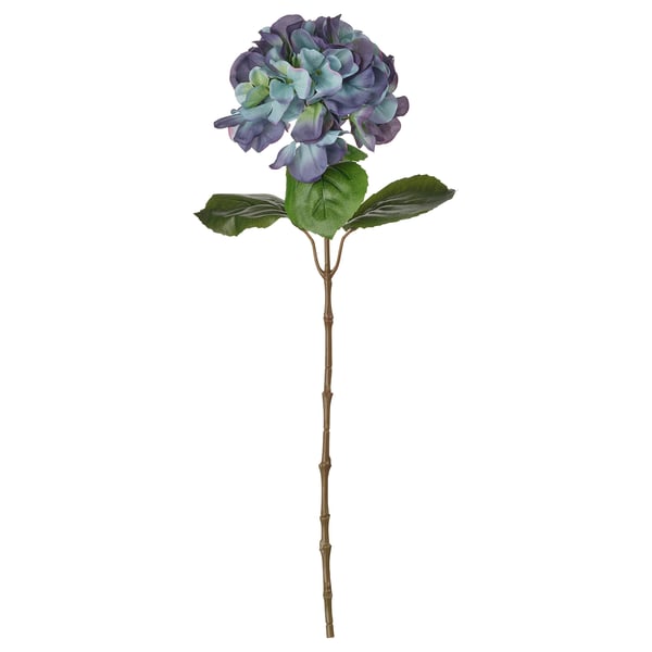 SMYCKA Kunstig blomst, indendørs/udendørs/hortensia blålilla, 55 cm