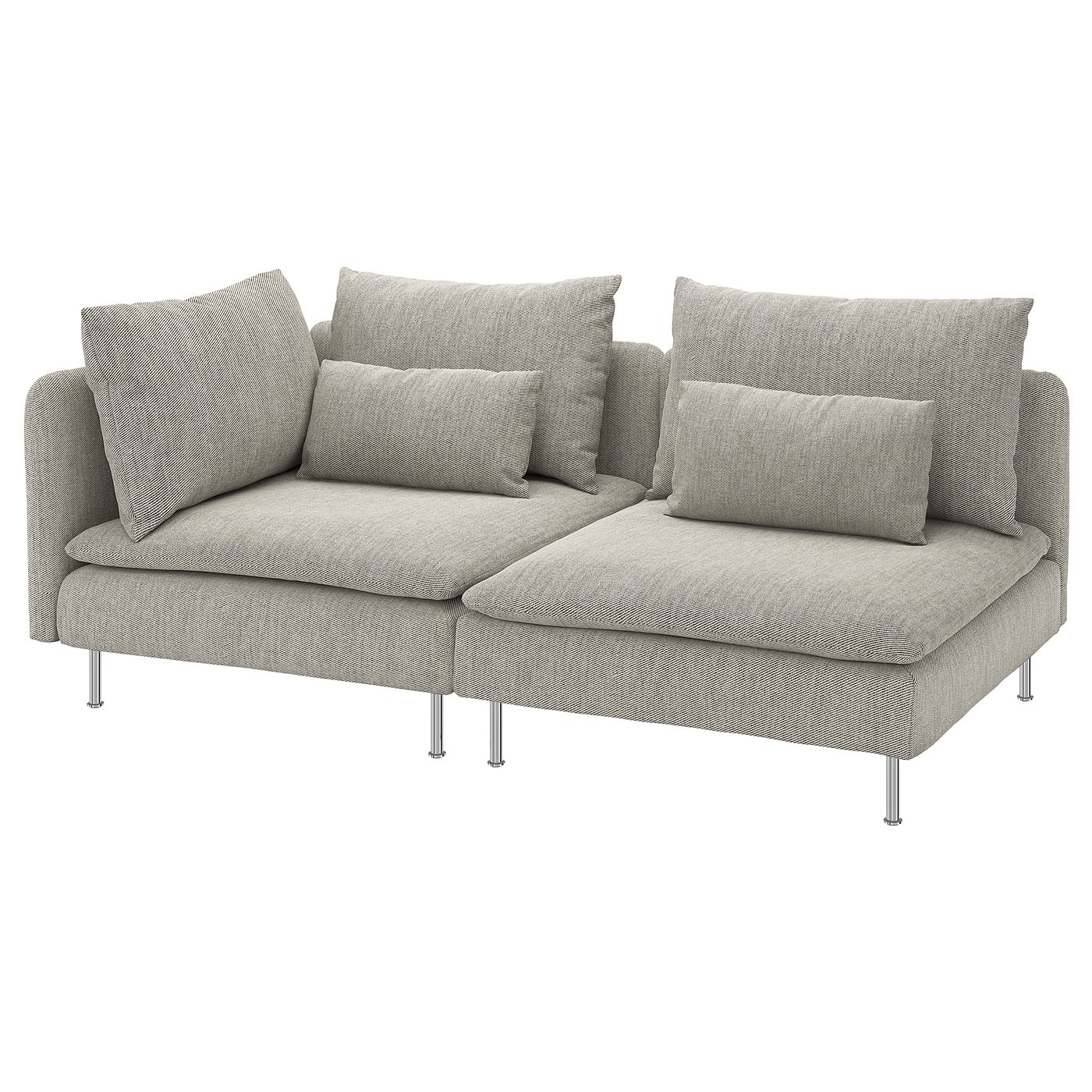 Møbelmontering SÖDERHAMN 3-pers. sofa, med åben ende/Viarp beige/brun