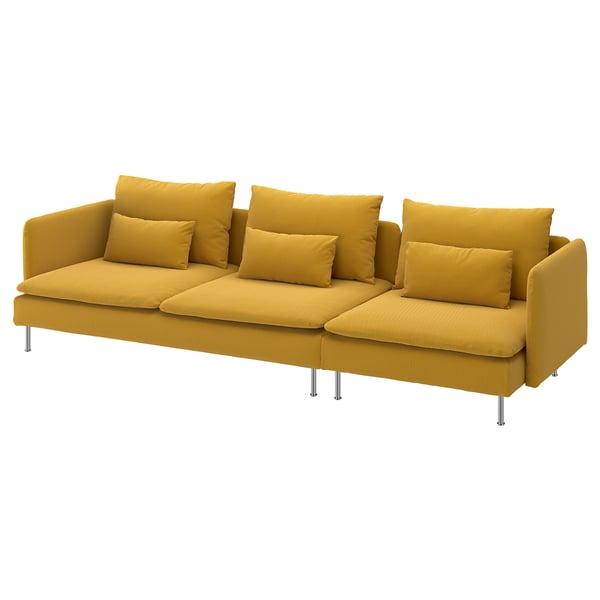 SÖDERHAMN 4-pers. sofa, Kelinge mørkegul