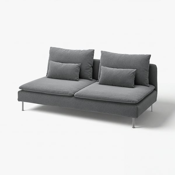SÖDERHAMN Betræk 3-pers. siddesektion, Johanneshov mørkegrå