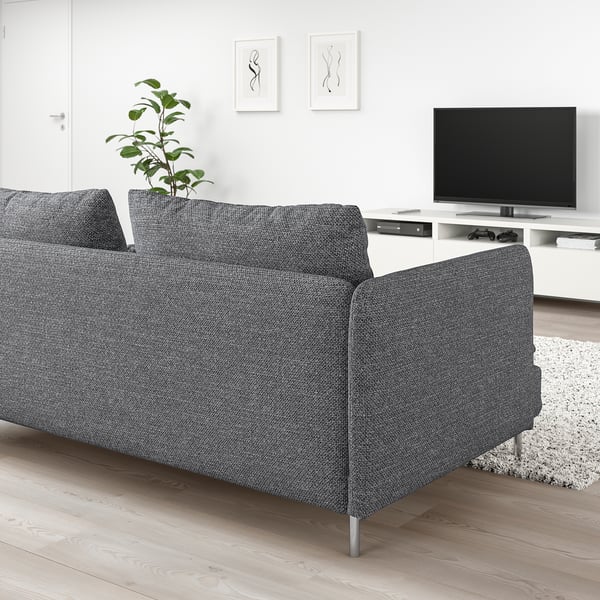 SÖDERHAMN Hjørnesofa, 6pers., Lejde grå/sort IKEA