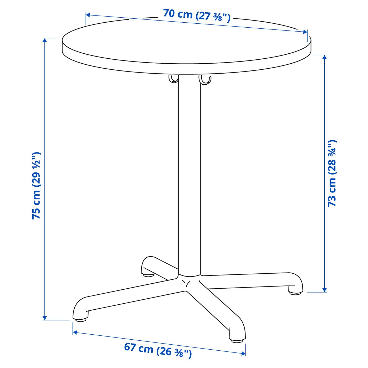 Møbelmontering STENSELE / KARLPETTER Bord og 2 stole, antracit antracit/GUNNARED mellemgrå sort, 70 cm | Billig & Hurtig i København