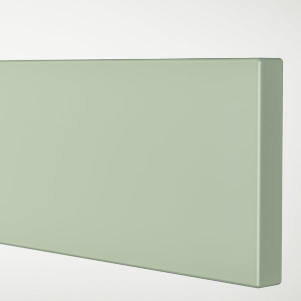 Glat grønlakeret panel, sømløs og ren.