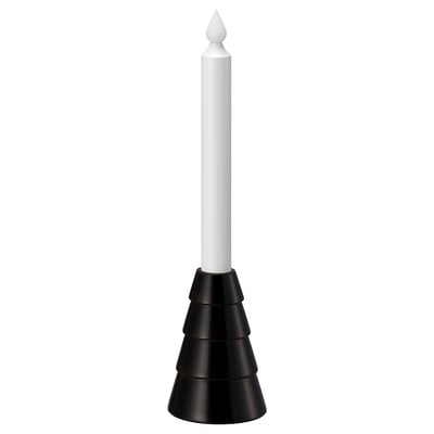 STRÅLA LED-lys, batteridrevet/træ sort