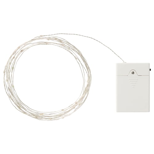 STRÅLA LED-lyskæde, batteridrevet/mikro multifarvet