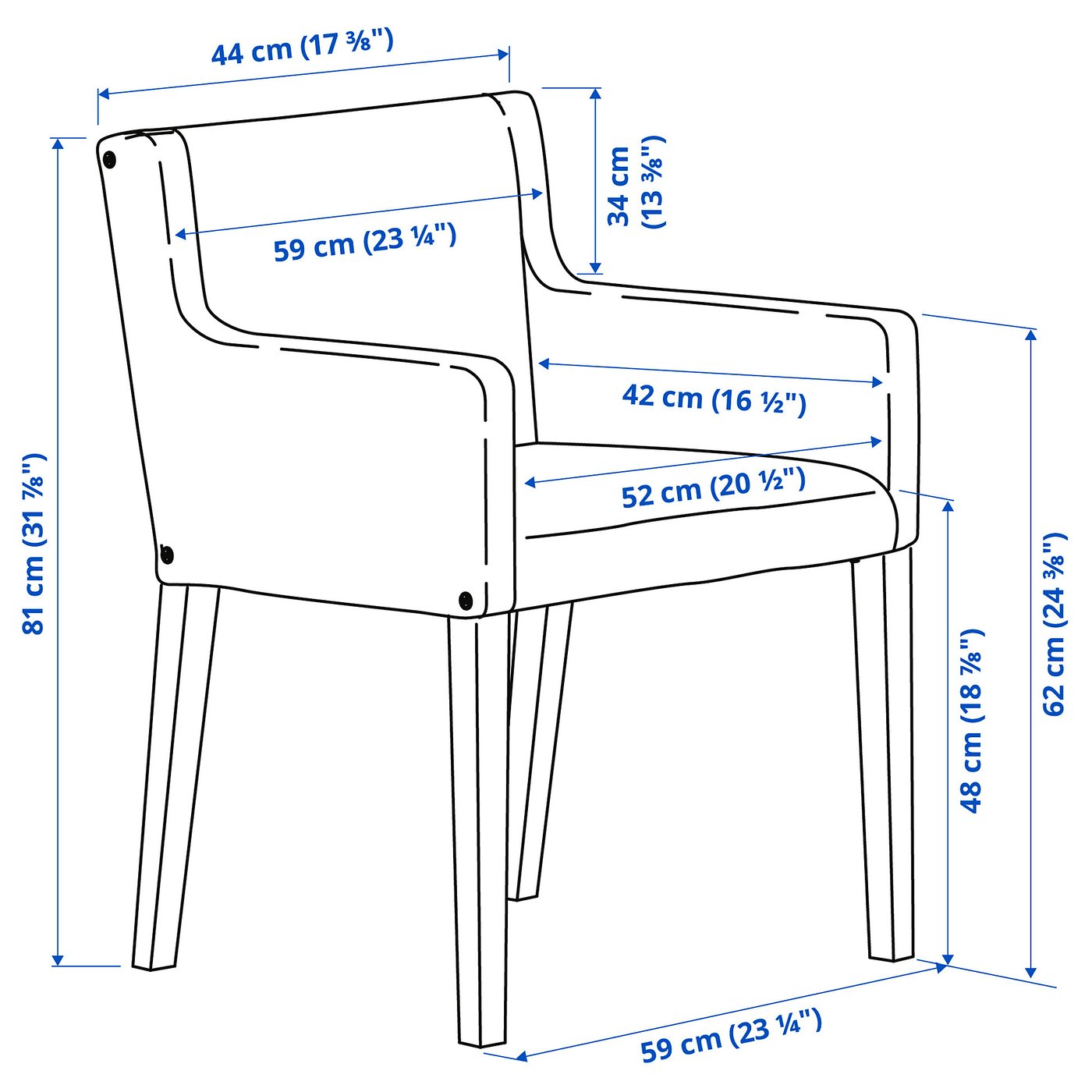 Møbelmontering STRANDTORP / MÅRENÄS Bord og 6 lænestole, brun sort/Gunnared rødbrun, 150/205/260 cm