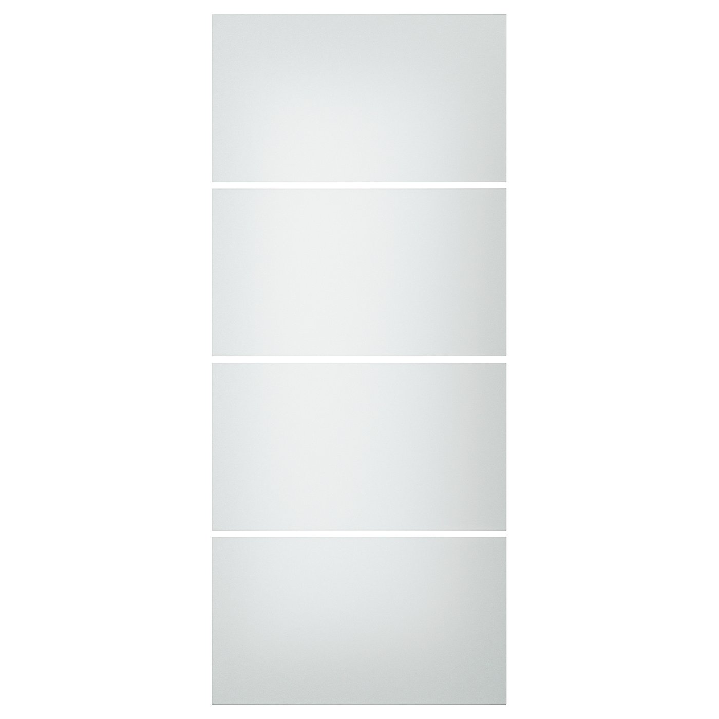 Møbelmontering SVARTISDAL 4 paneler til stel til skydedør, hvid papirmønster, 100×236 cm