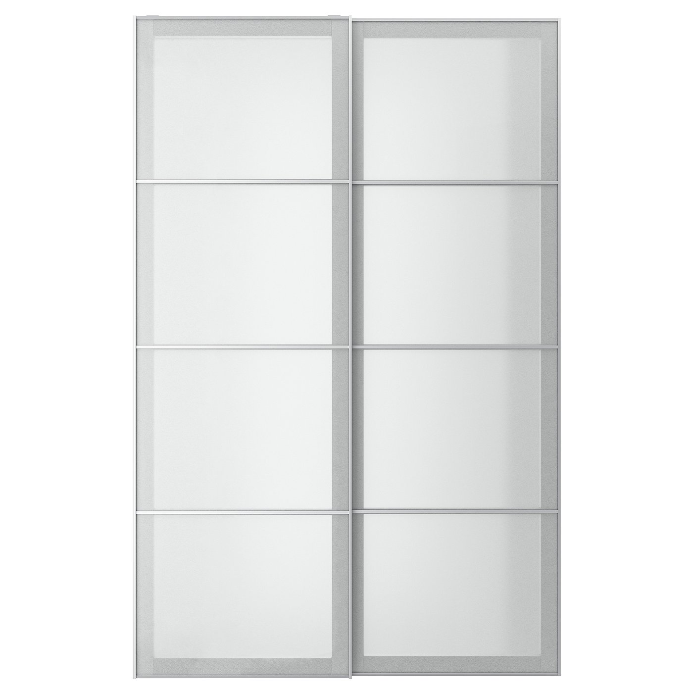 Møbelmontering SVARTISDAL Skydedørspar, hvid papirmønster, 150×236 cm | Billig & Hurtig i København