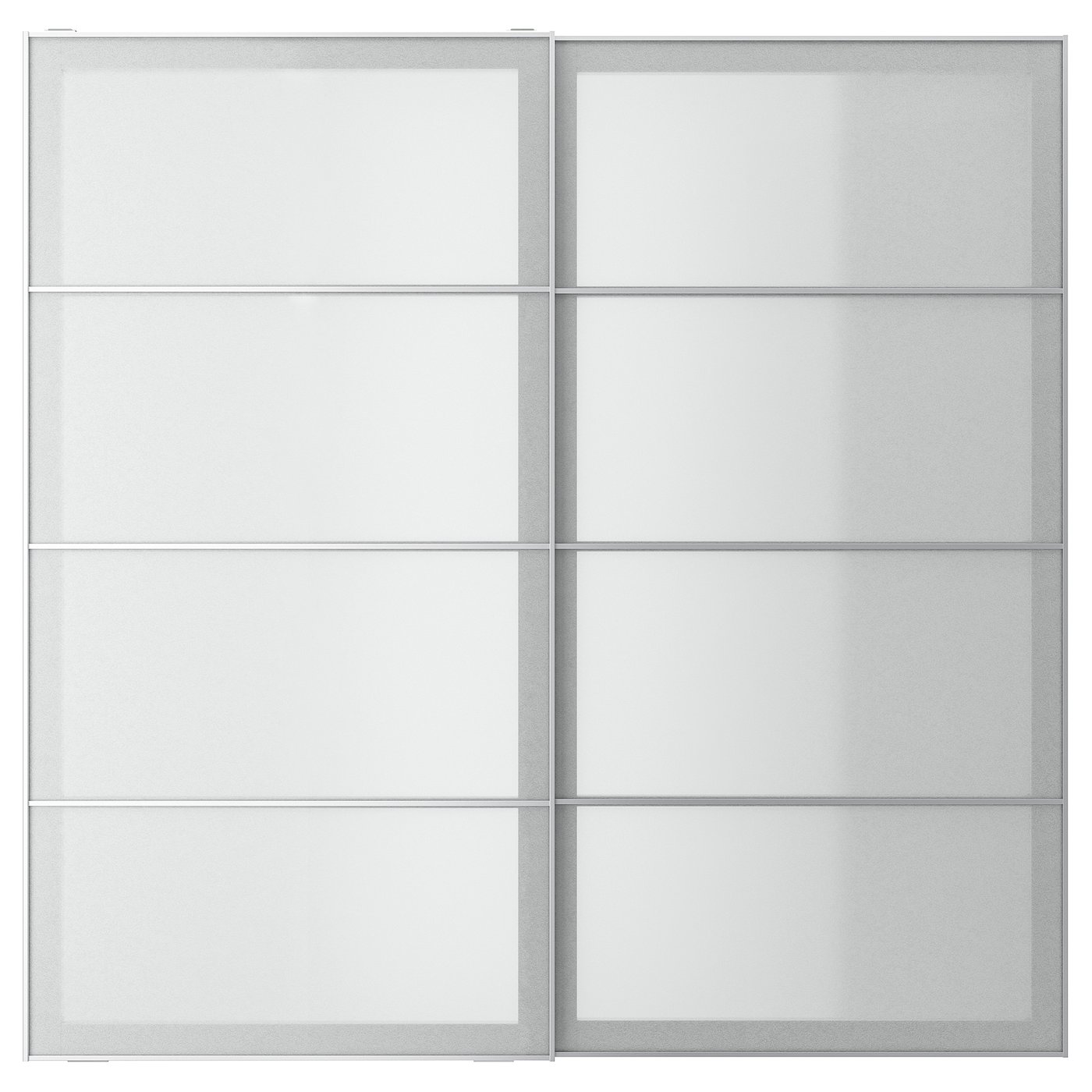 Møbelmontering SVARTISDAL Skydedørspar, hvid papirmønster, 200×201 cm | Billig & Hurtig i København