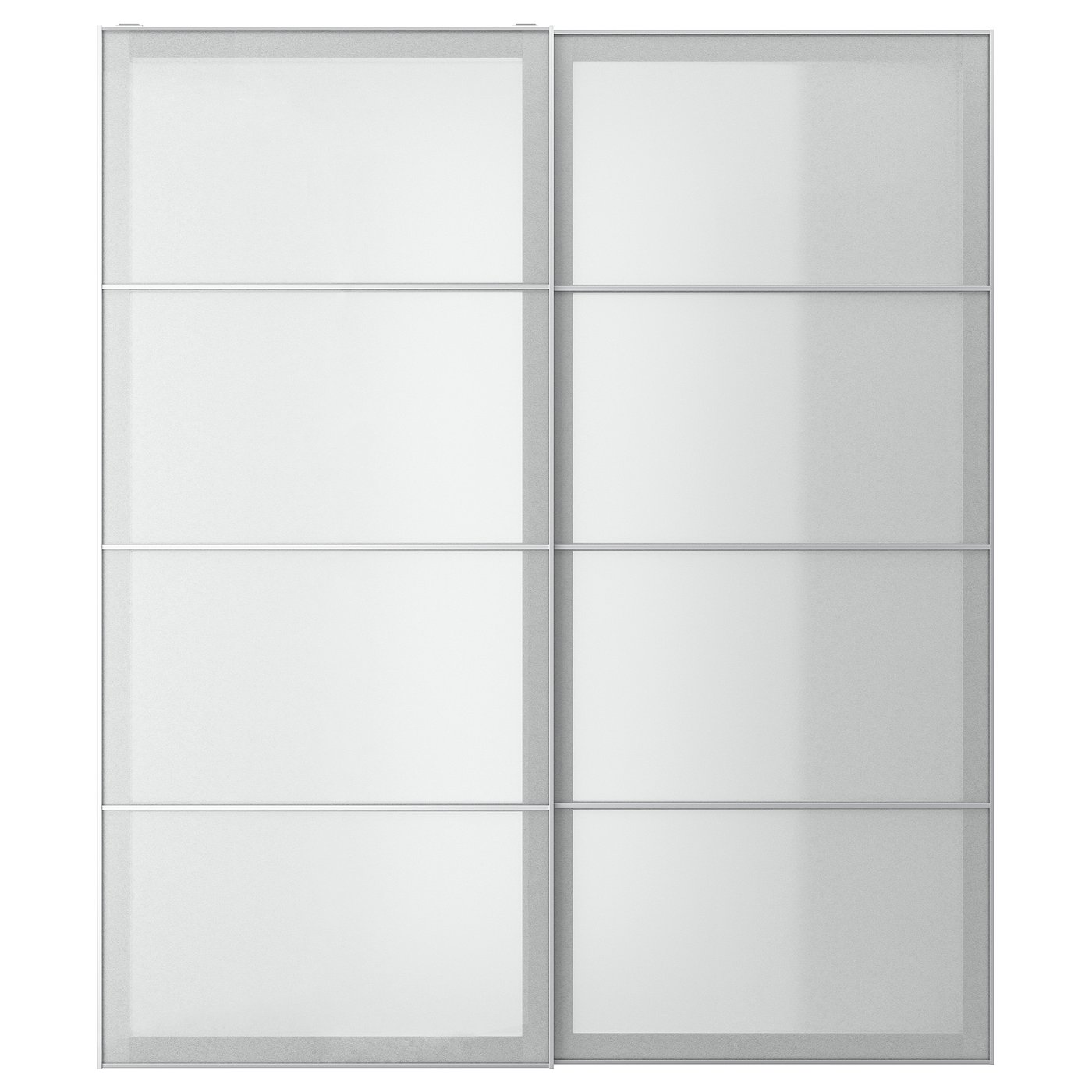 Møbelmontering SVARTISDAL Skydedørspar, hvid papirmønster, 200×236 cm | Billig & Hurtig i København