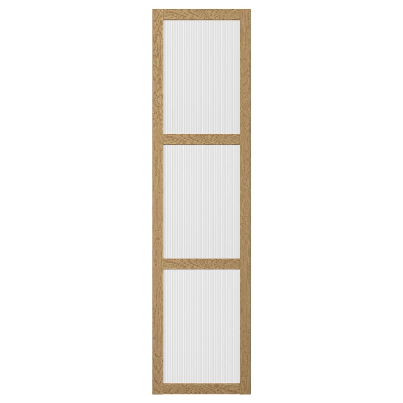 Møbelmontering TONSTAD Låge med hængsler, egetræsfiner/glas, 50×195 cm