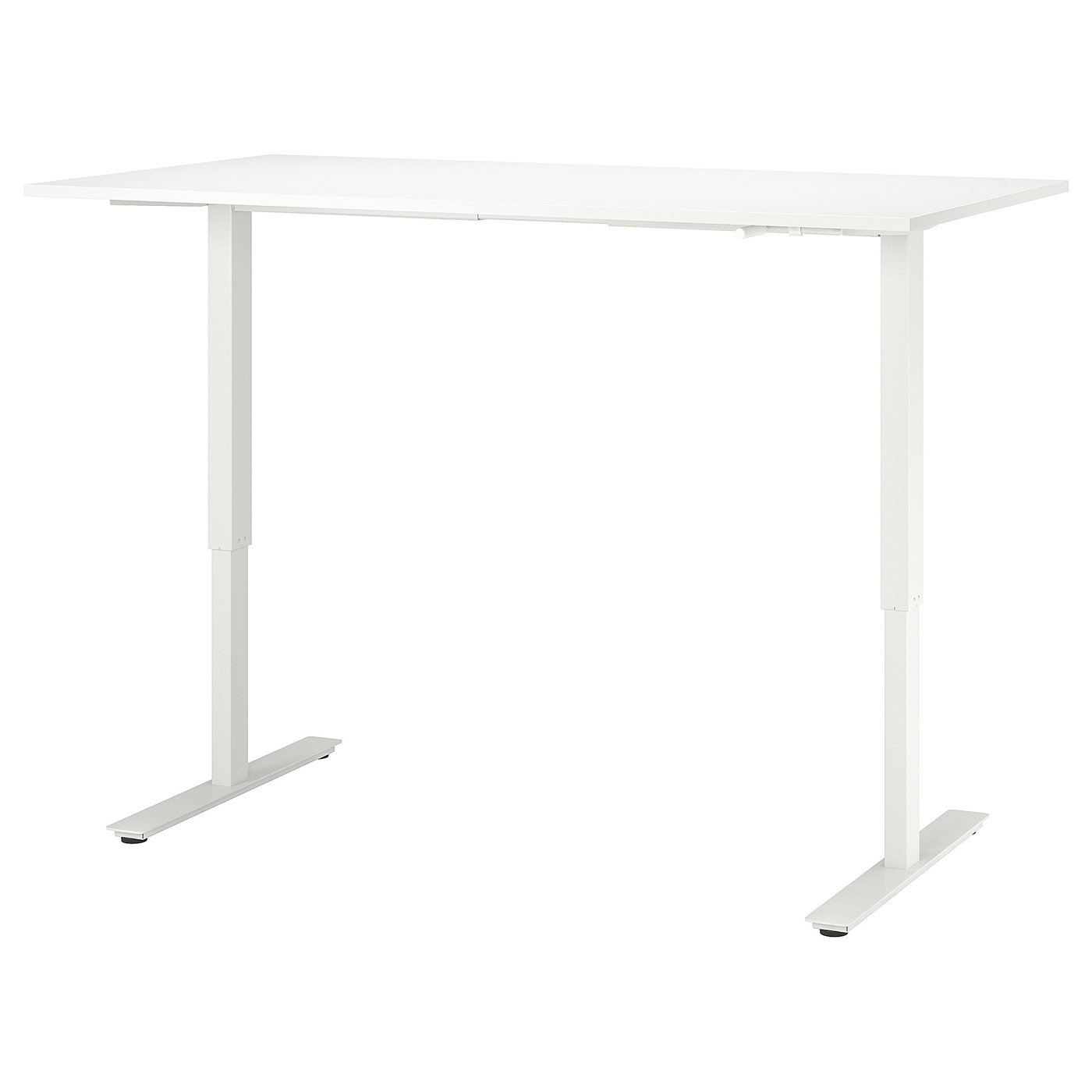Møbelmontering TROTTEN Skrivebord hæve/sænke, hvid, 160×80 cm