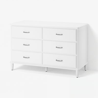 TYSSEDAL Kommode 6 skuffer, hvid, 127x81 cm
