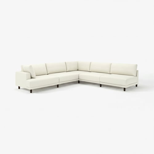 UPPÅKRA cremefarvet hjørnesofa: moderne, komfortabel, afslappende.