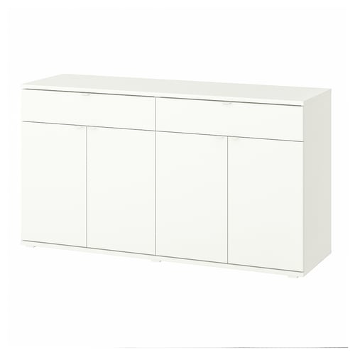 VIHALS Skænk - hvid 140x37x75 cm