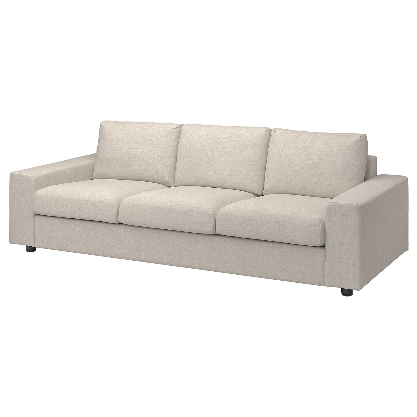 Møbelmontering VIMLE 3-pers. sofa, med brede armlæn/Gunnared beige