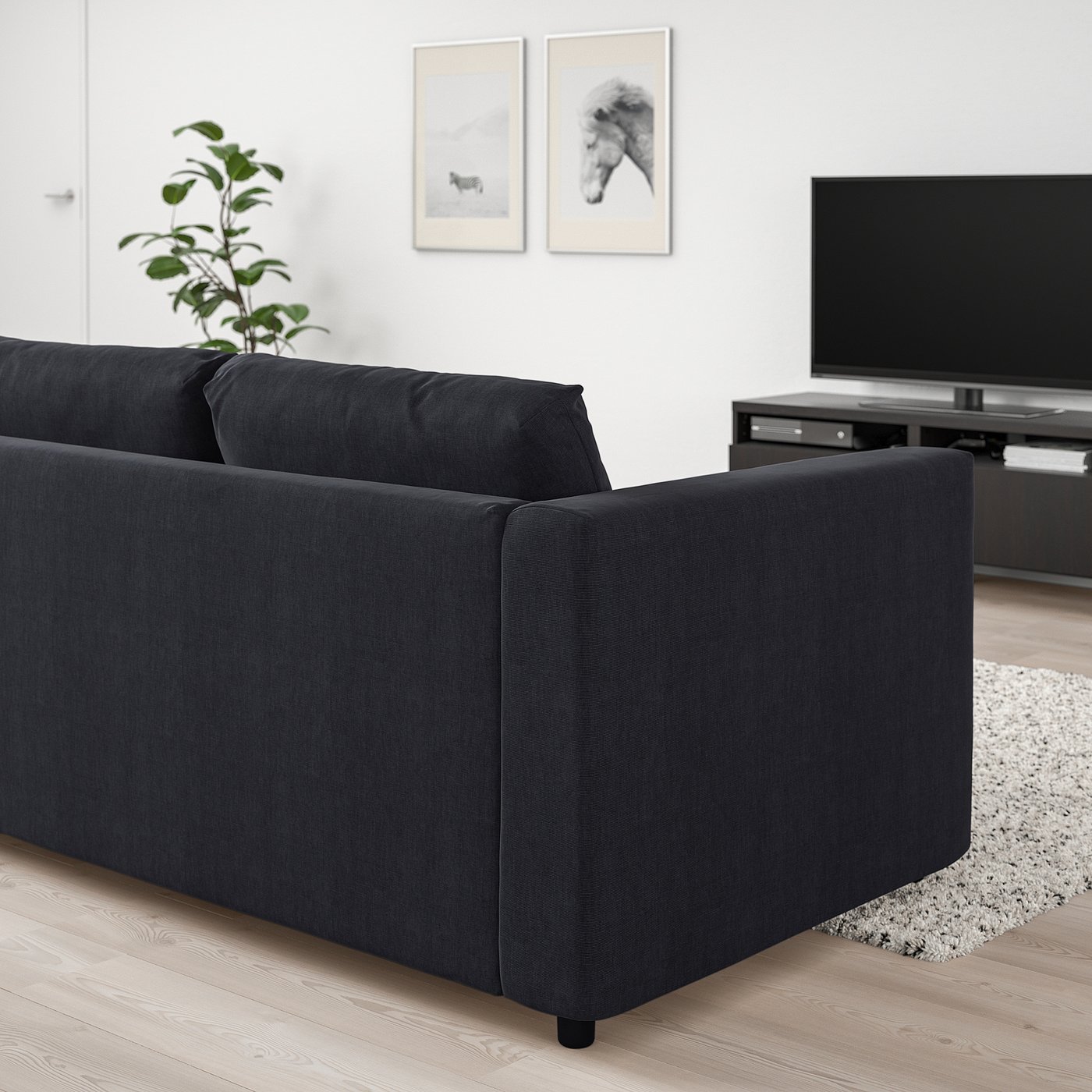 Møbelmontering VIMLE 3-pers. sofa, Saxemara sortblå