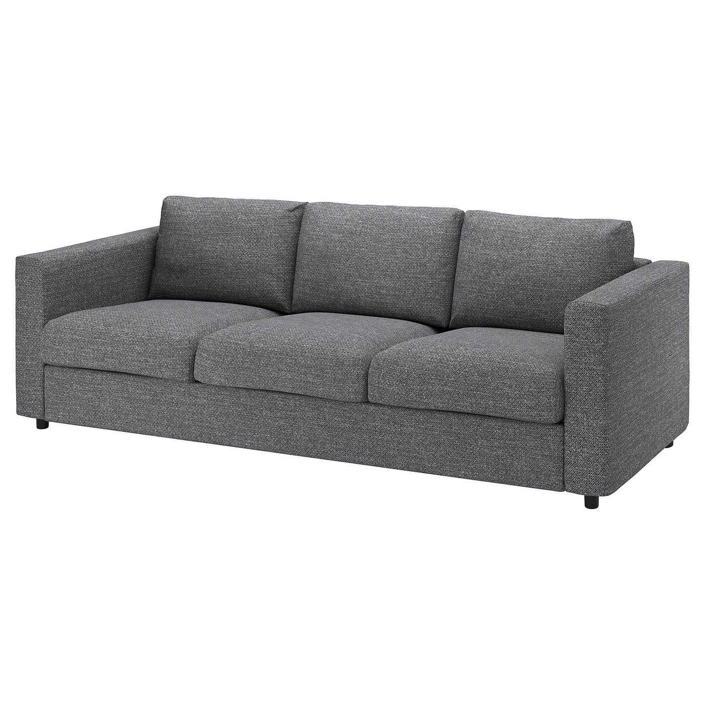 Møbelmontering VIMLE Betræk 3-pers. sofa, Lejde grå/sort