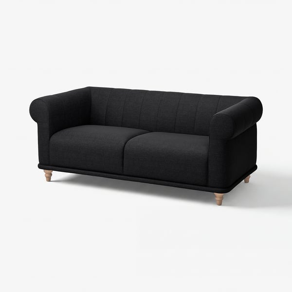 VISKAFORS 2-pers. sofa, Lejde antracit/birk