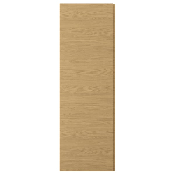 VOXTORP Låge, egetræsmønstret lodret greb, 60x180 cm