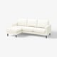 SALTSJÖBADEN 3-seat sofa with chaise longue, Blekinge white