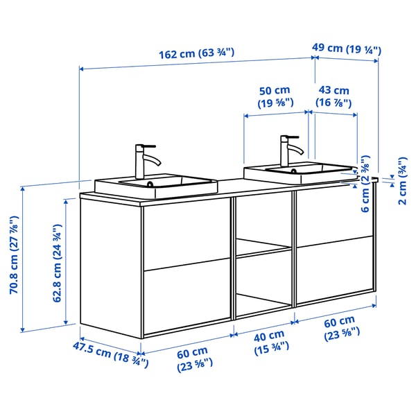 ÄNGSJÖN / BACKSJÖN Wash-stand/wash-basins