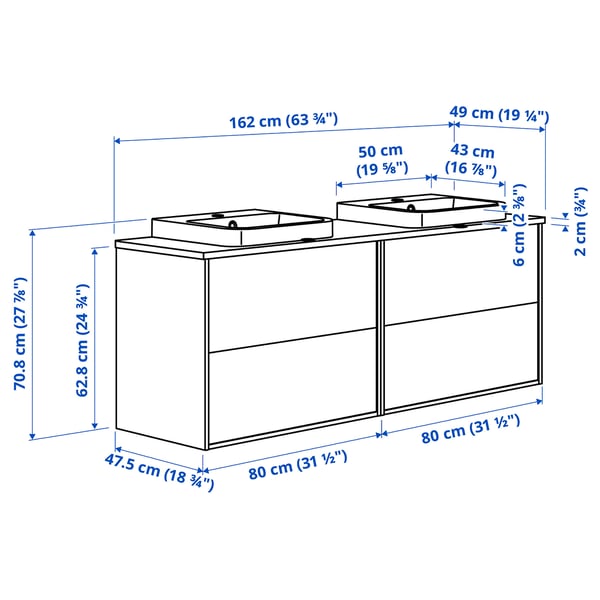 ÄNGSJÖN / BACKSJÖN Wash-stand/wash-basins