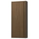 ÄNGSJÖN wall cabinet, brown oak effect, vertical rectangular shape, minimalist design with integrated handles.