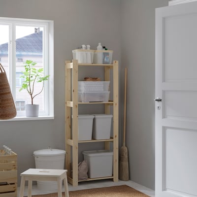 ALBERT Shelving unit, softwood, 64x28x159 cm