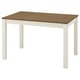 ÅLHULT Extendable table, beige/brown, 120/170x80 cm