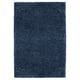 Almtjarn bath mat: navy, rectangle, soft microfiber.