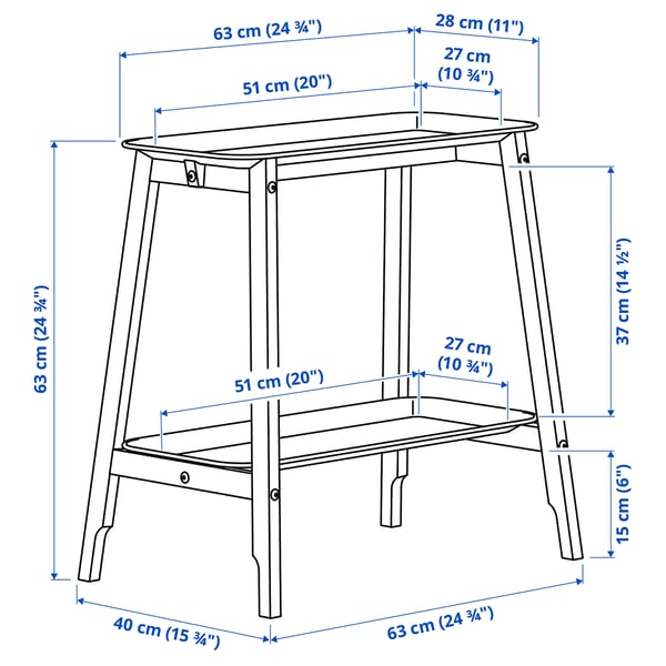 Illustration with measurements for the product: ALPVIDE.
